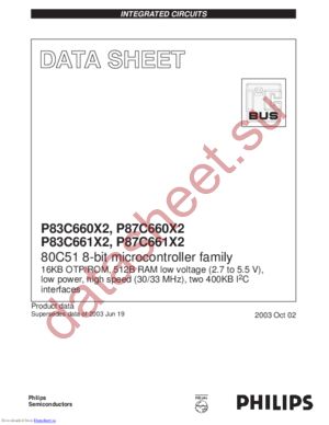 P8XC660X2 datasheet  