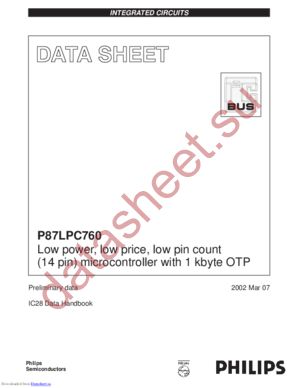 P87LPC760BN,112 datasheet  