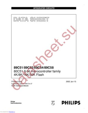 P89C58BA datasheet  