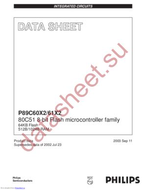 P89C60X2BBD/00 datasheet  