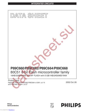 P89C668HBBD-00 datasheet  