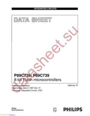 P89C738ABP datasheet  