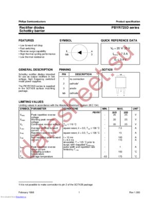 PBYR720D datasheet  