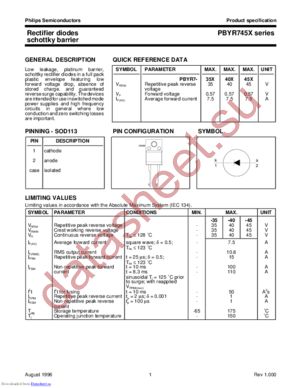 PBYR735X datasheet  