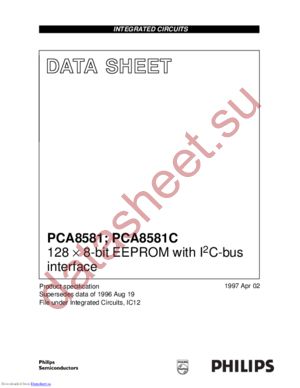 PCA8581CT/6,118 datasheet  