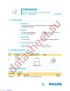 PMF400UN datasheet  