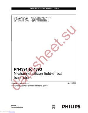 PN4392 T/R datasheet  