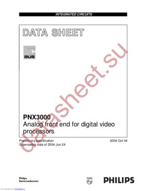 PNX3000 datasheet  