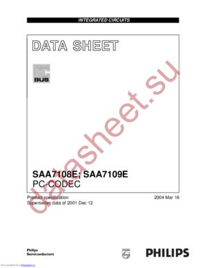 SAA7109E/V1,557 datasheet  