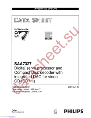 SAA7327H/T/M2B,557 datasheet  