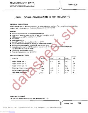 TDA4505 datasheet  