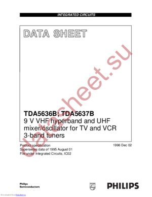 TDA5637BT/C1 datasheet  