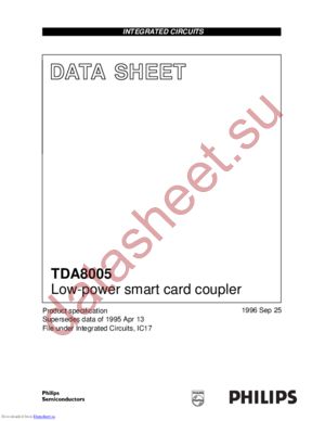 TDA8005AH/C129/S1 datasheet  