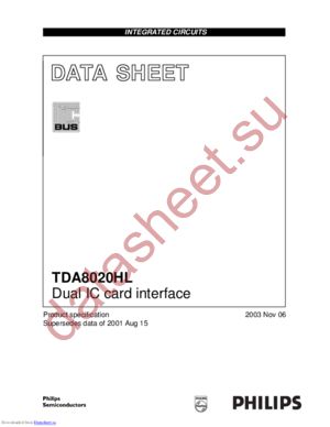 TDA8020HL/C1,118 datasheet  