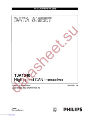 TJA1040T-V datasheet  