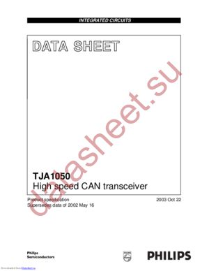 TJA1050T/H/V,112 datasheet  