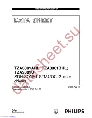 TZA3001AHL/C1 datasheet  