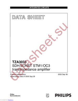 TZA3033G datasheet  