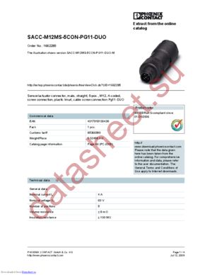 1662285 datasheet  