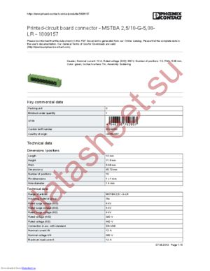 1809157 datasheet  