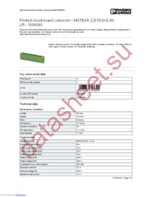 1809393 datasheet  