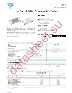 PHP02512E1001BST5 datasheet  