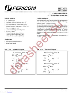 PI5C3126C datasheet  