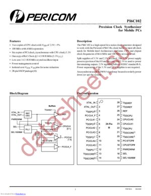 PI6C102 datasheet  