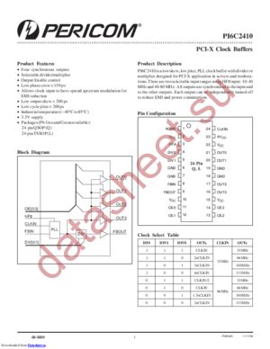PI6C2410L datasheet  