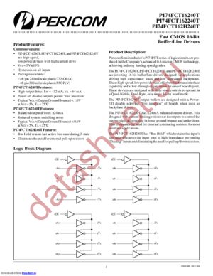 FCT16240-162240-162H240T datasheet  