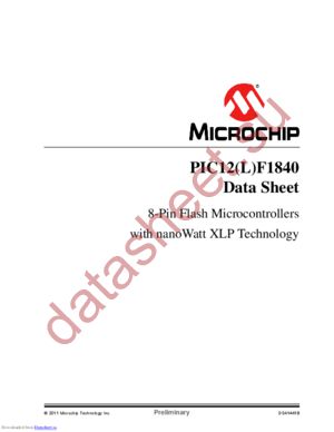 PIC12LF1840-I/MF datasheet  