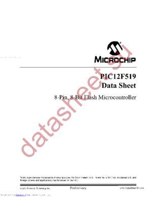 PIC12F519 datasheet  