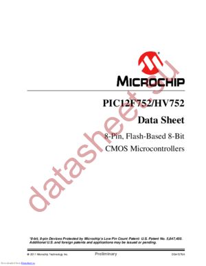 PIC12F752 datasheet  