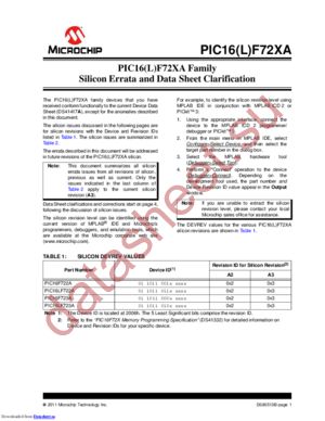 PIC16F722A-I/ML datasheet  