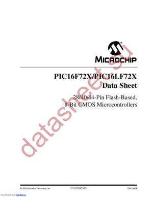 PIC16F722-I/SS datasheet  