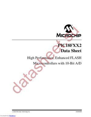 PIC18F452T-I/PTG datasheet  
