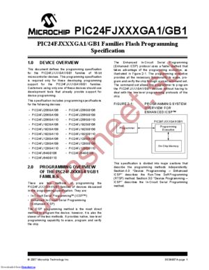 PIC24FJ64GA110-I/PT datasheet  