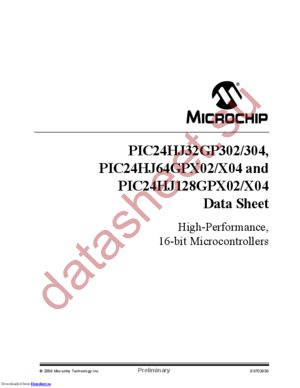 PIC24HJ64GP204T-I/ML datasheet  