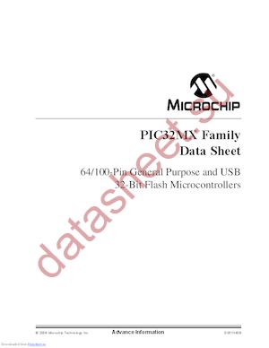PIC32MX320F128HT-80I/PT datasheet  