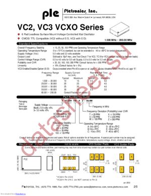 3VC22H100BX-FREQ-OUT21 datasheet  