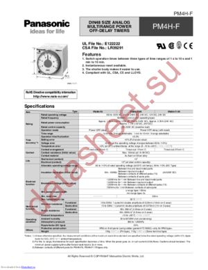 PM4HF11R-M-AC240V datasheet  