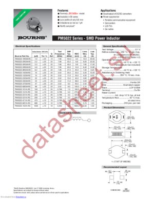 PM5022-681K-RC datasheet  
