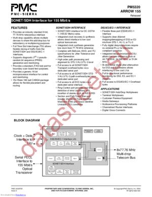 PM5320 datasheet  