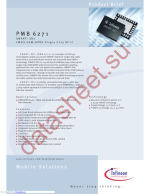 PMB6271 datasheet  