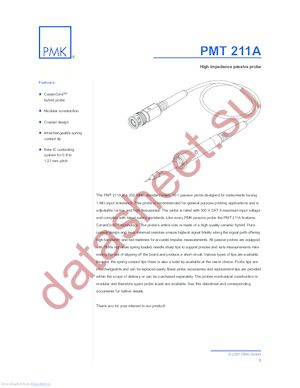 PMT211A datasheet  