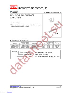 PN2222AG-T92-B datasheet  