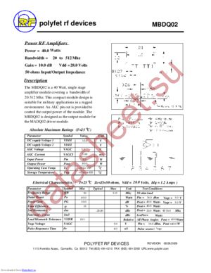 MBDQ02 datasheet  