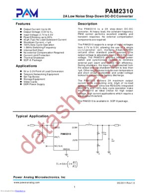 PAM2310 datasheet  