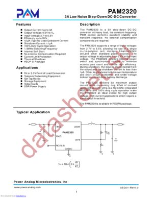 PAM2320 datasheet  