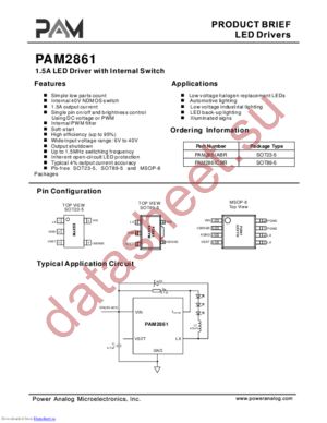 PAM2861ABR datasheet  